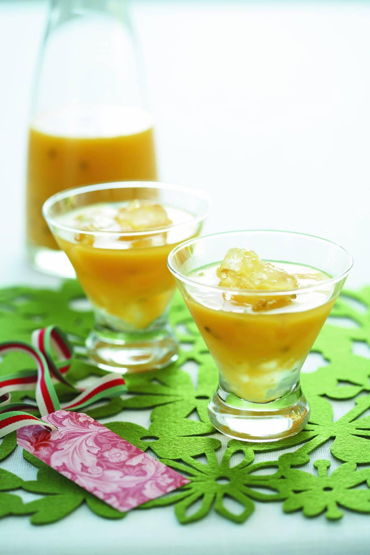 Mango passionfruit mocktail