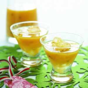 Mango passionfruit mocktail