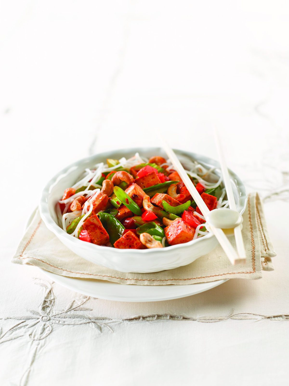 Marinated tofu with cashews