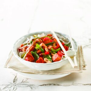 Marinated tofu with cashews