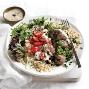 Meatball couscous salad