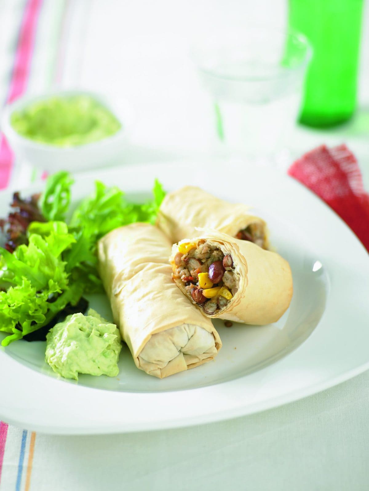Mexican chicken rolls