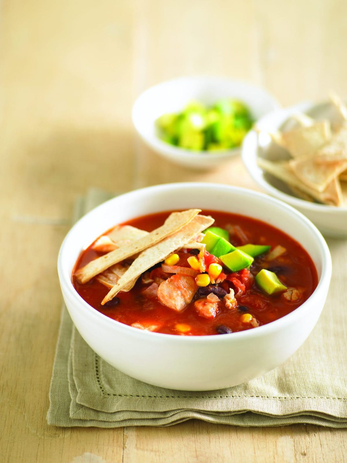 Mexican-style chicken soup
