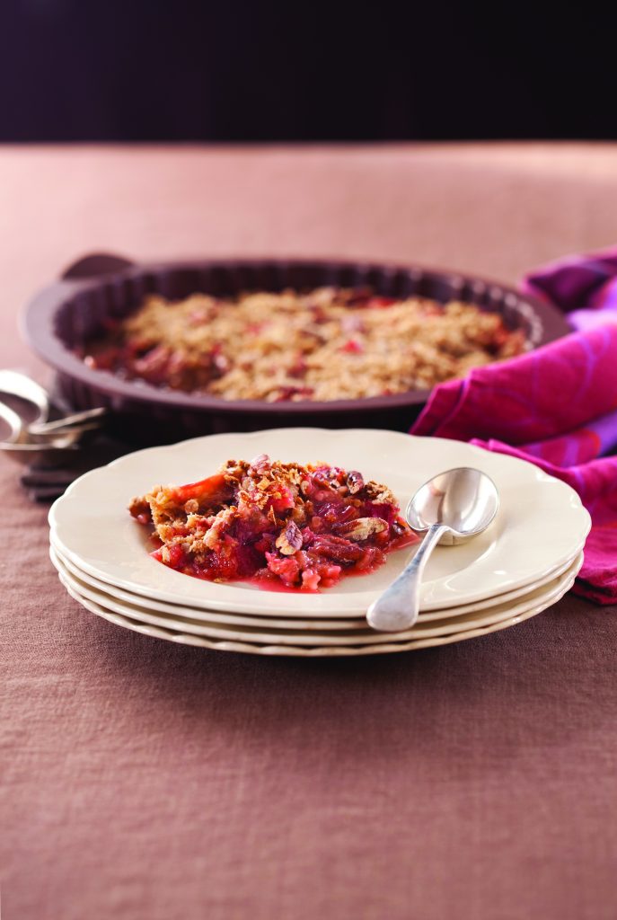 Microwave rhubarb and orange crumble Microwave rhubarb and orange crumble
