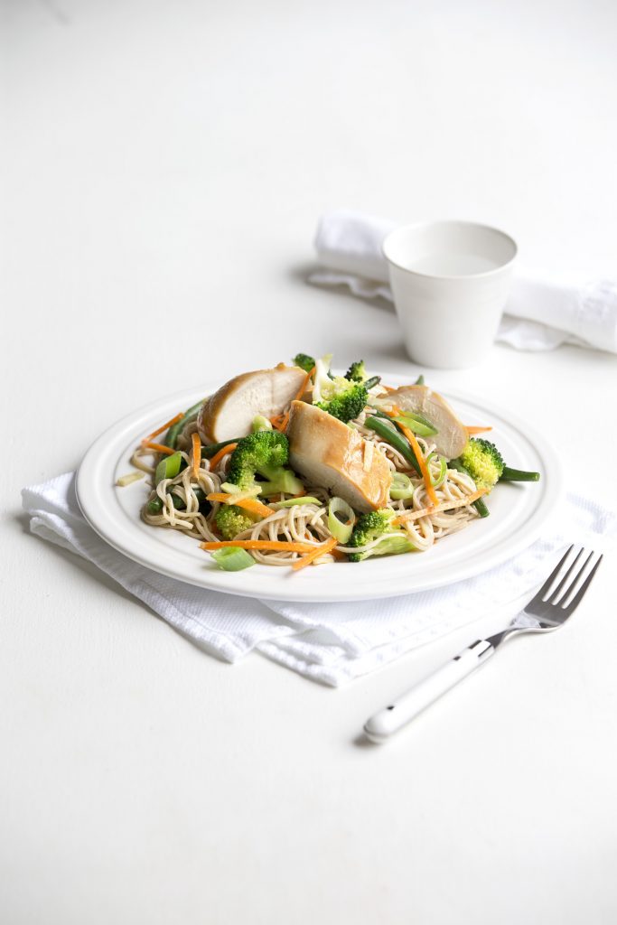 Miso chicken and soba noodle salad Miso chicken and soba noodle salad