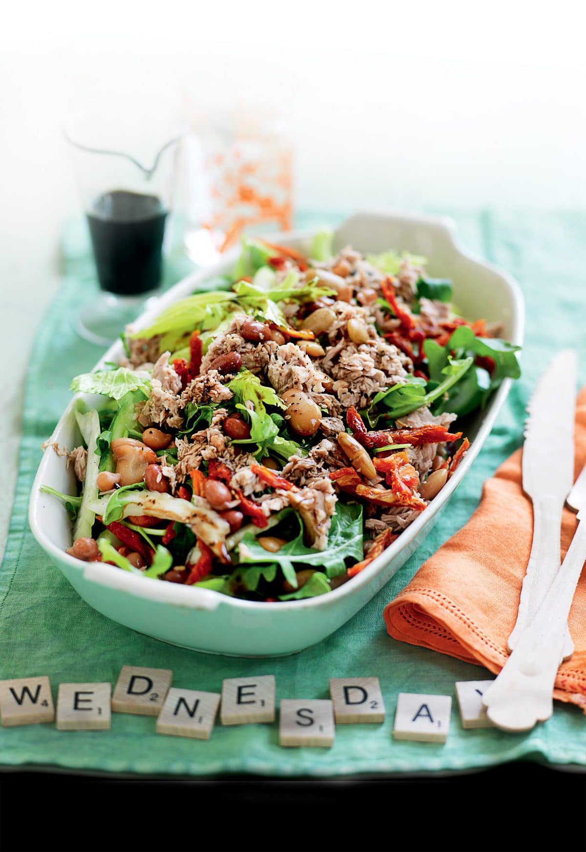 Mixed bean and tuna salad