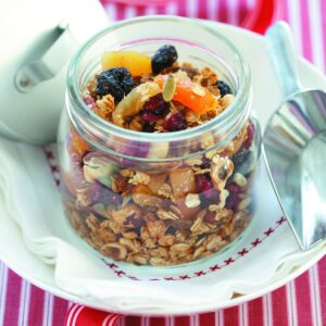 Mixed nut and cherry muesli
