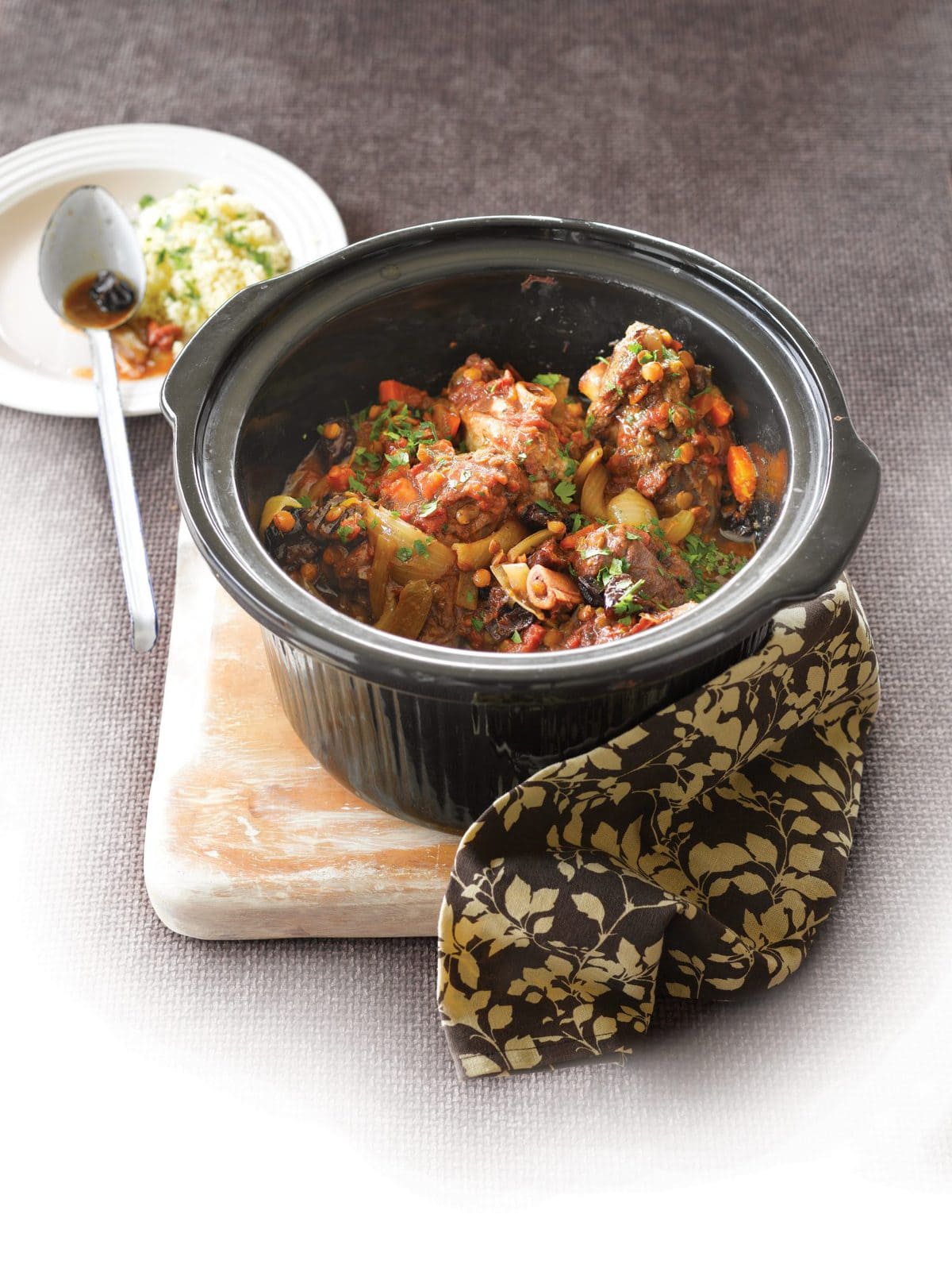 Moroccan lamb shanks