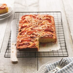 Nectarine and almond bake