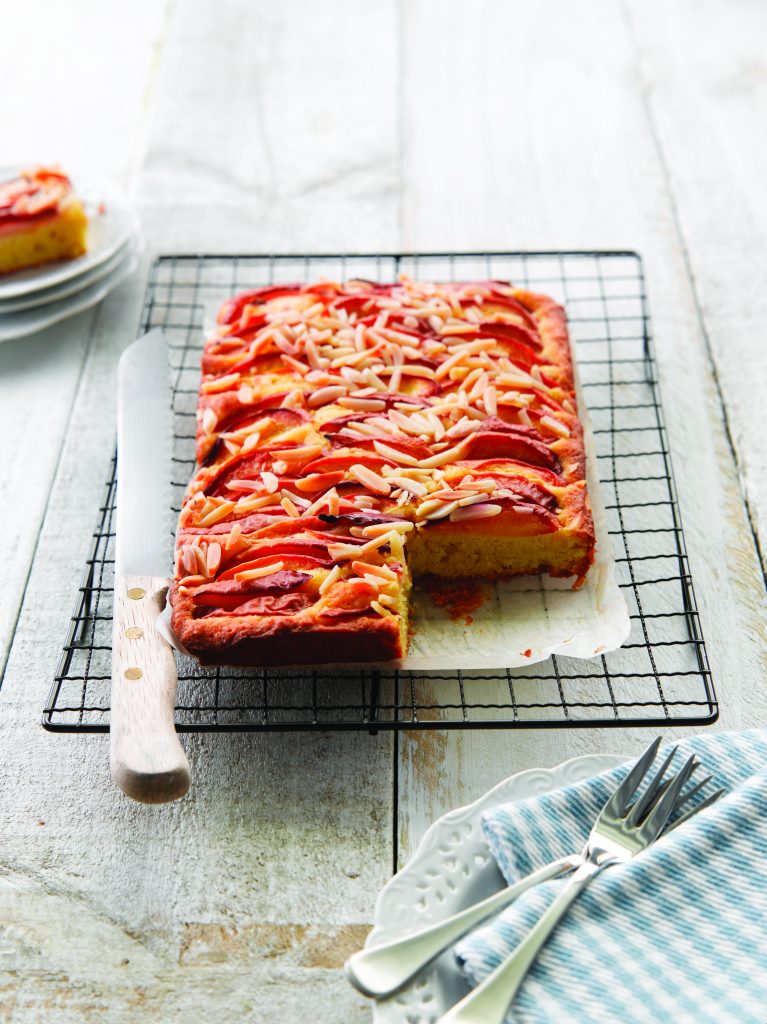 Nectarine and almond bake Nectarine and almond bake