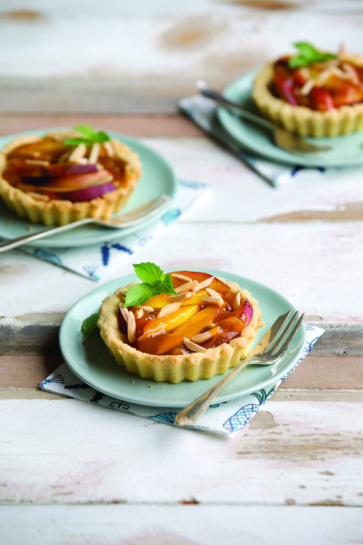 Nectarine flan