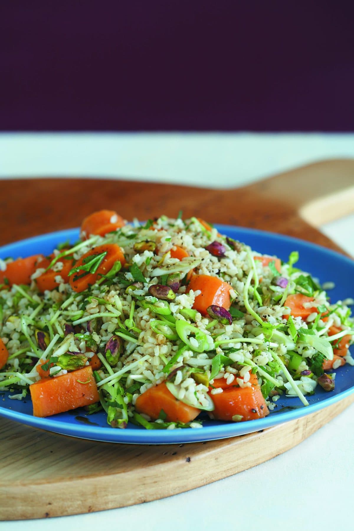 Nutty brown rice salad