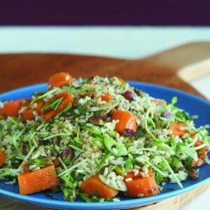 Nutty brown rice salad