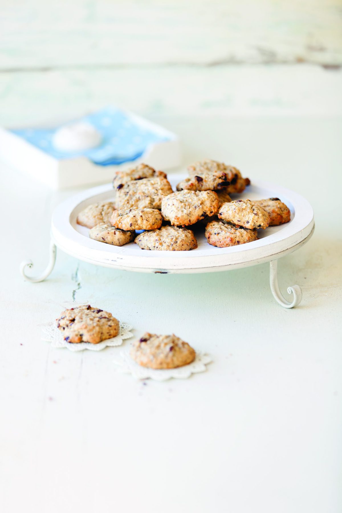 Oats, coconut and sultana cookies
