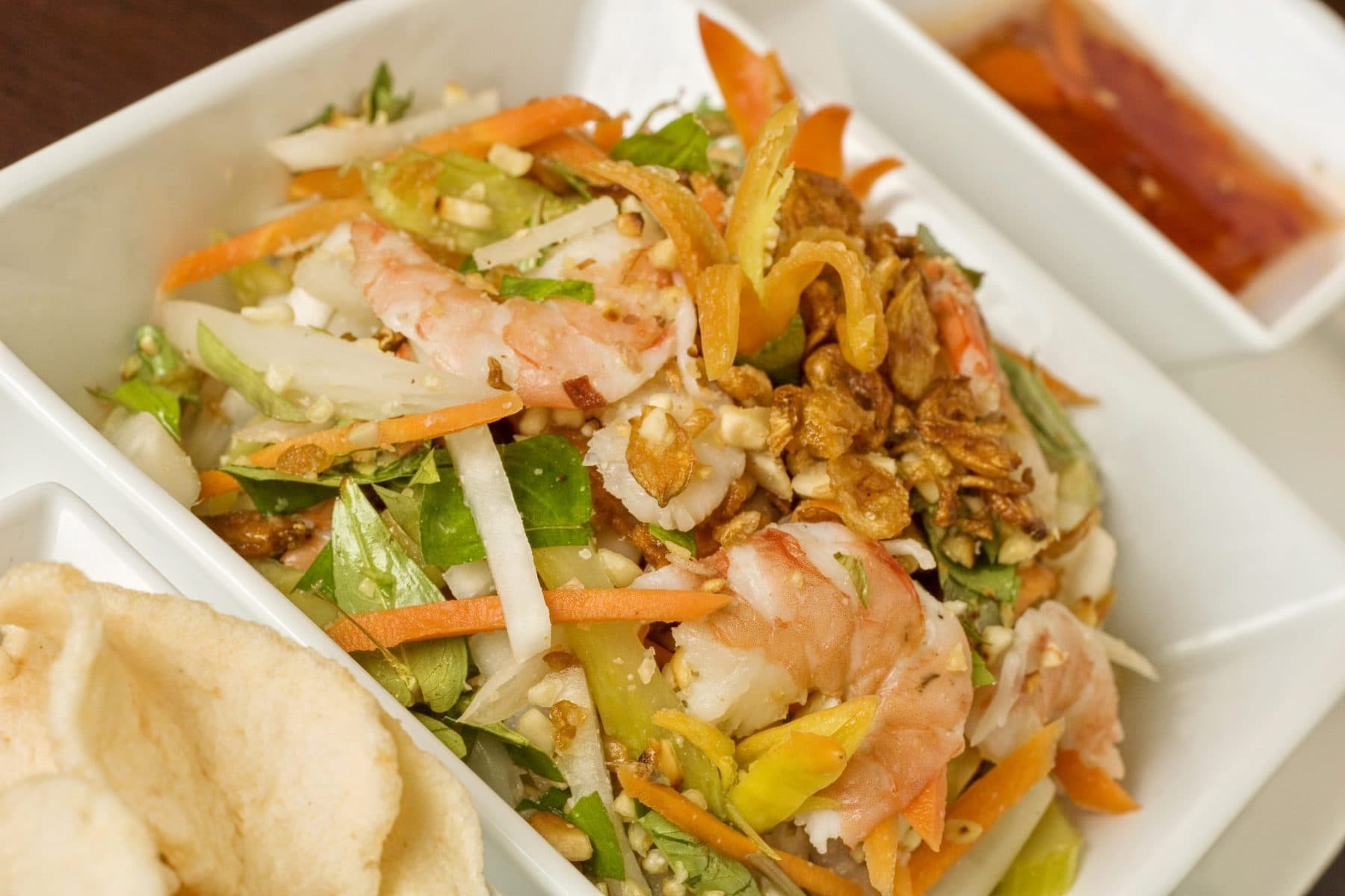 Oil-free sweet chilli dressing