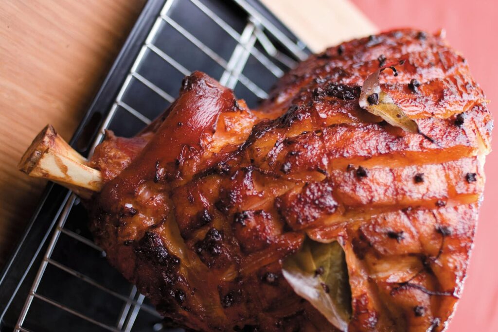 Old dark beer baked ham Old dark beer baked ham