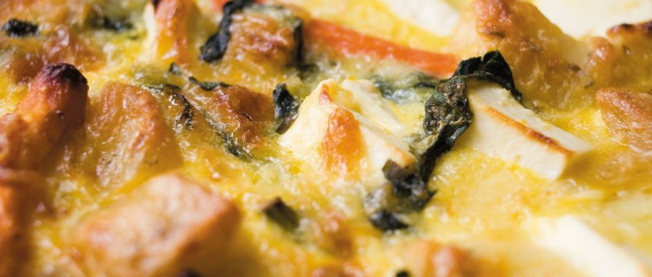 Oven-baked vegetable frittata