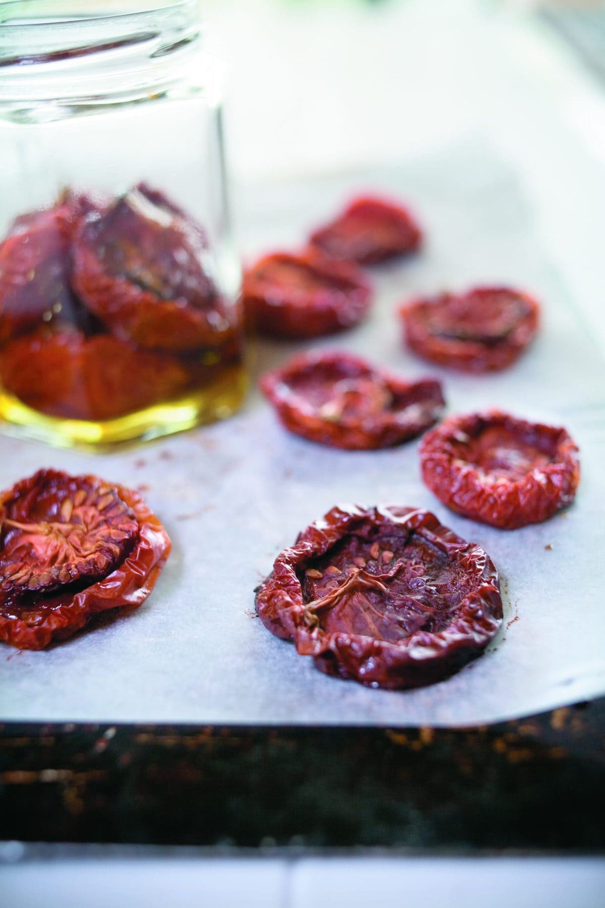 Oven-dried tomatoes