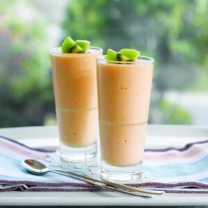 Peach mousse