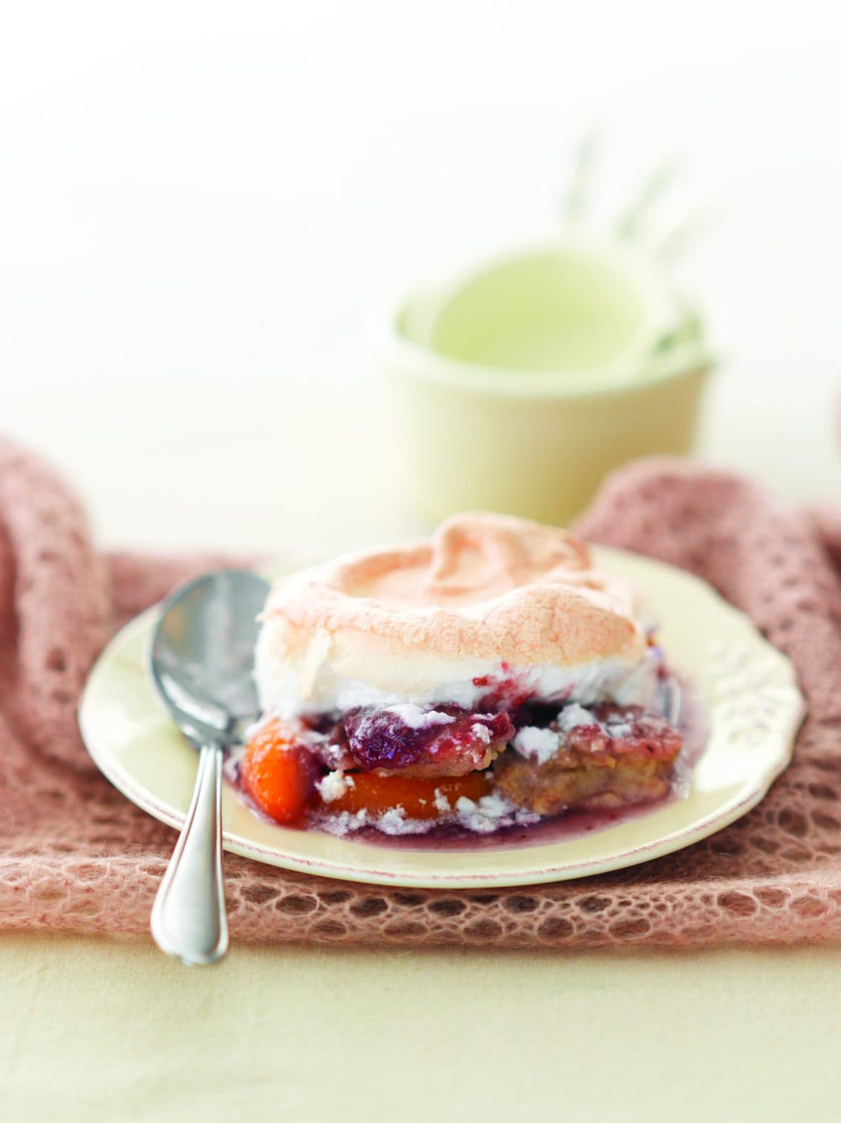 Peachy queen of puddings