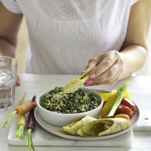 Pesto platter snacks