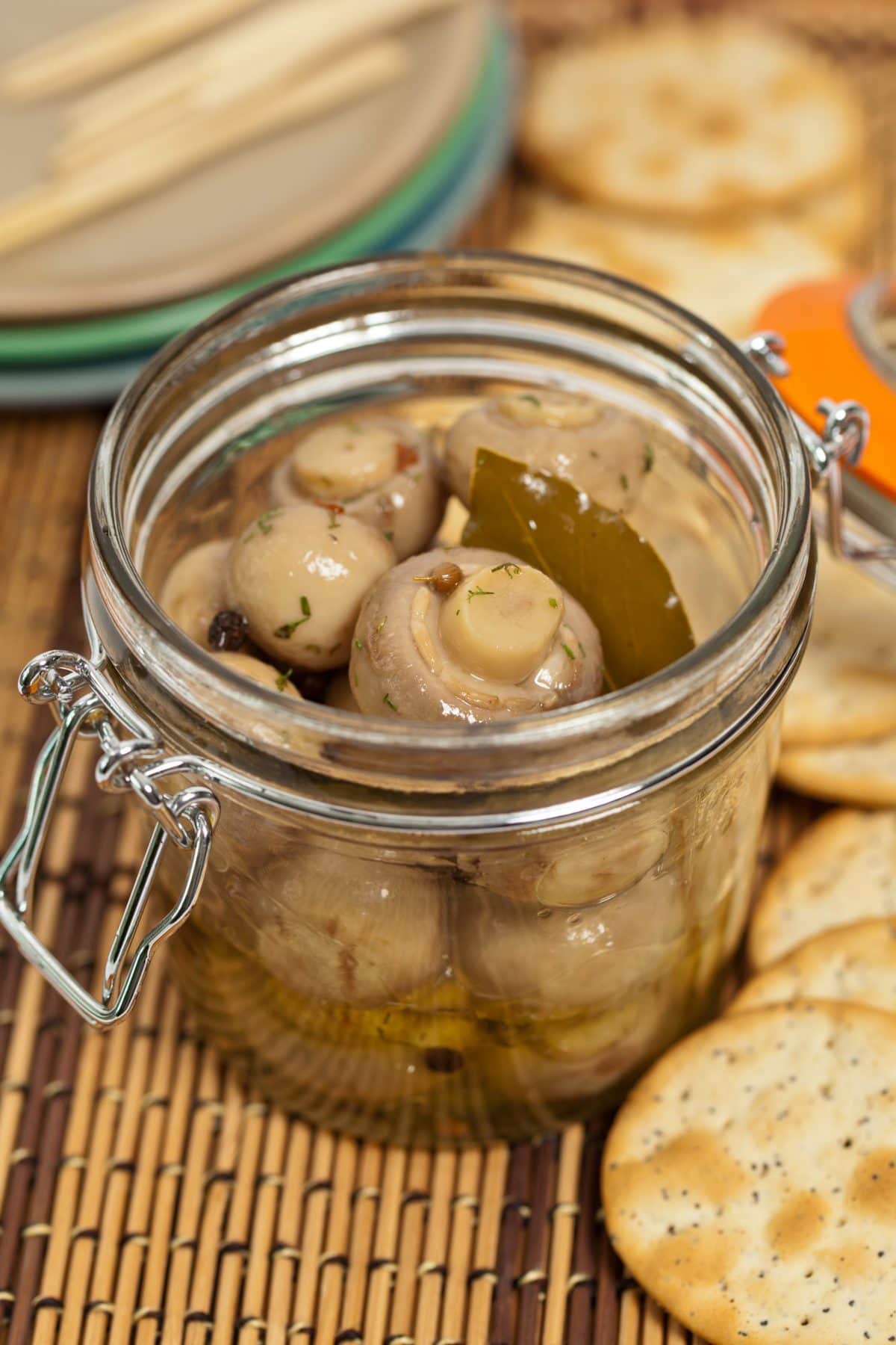 Pickled mushrooms