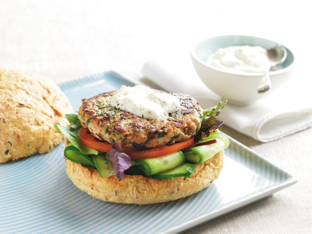 Pork and apple burgers