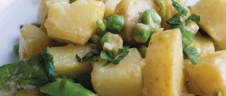 Potato and pea curry