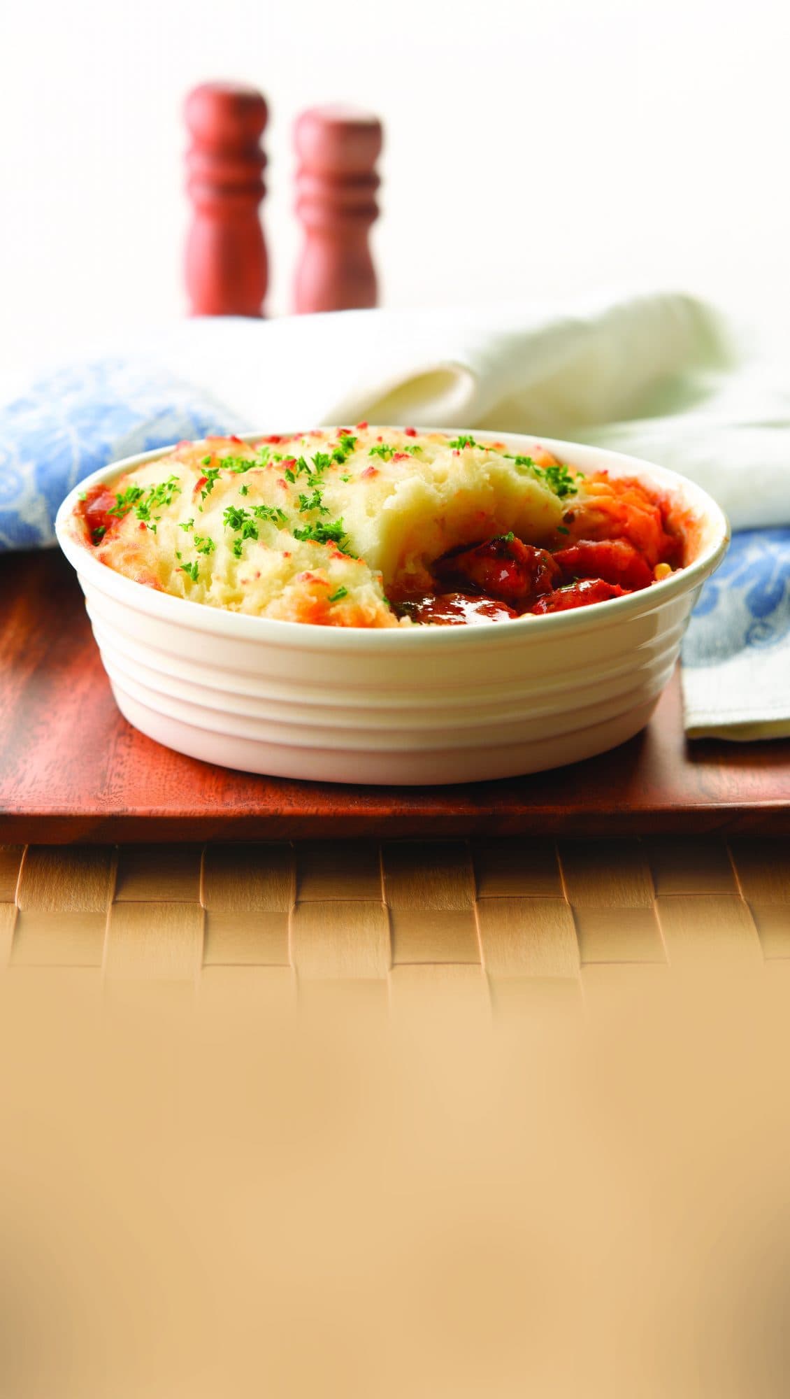 Potato-topped chicken pie