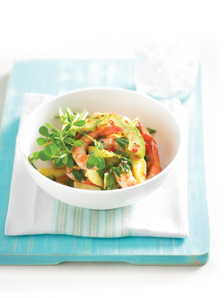 Prawn and mango salad with chilli lime dressing Prawn and mango salad with chilli lime dressing