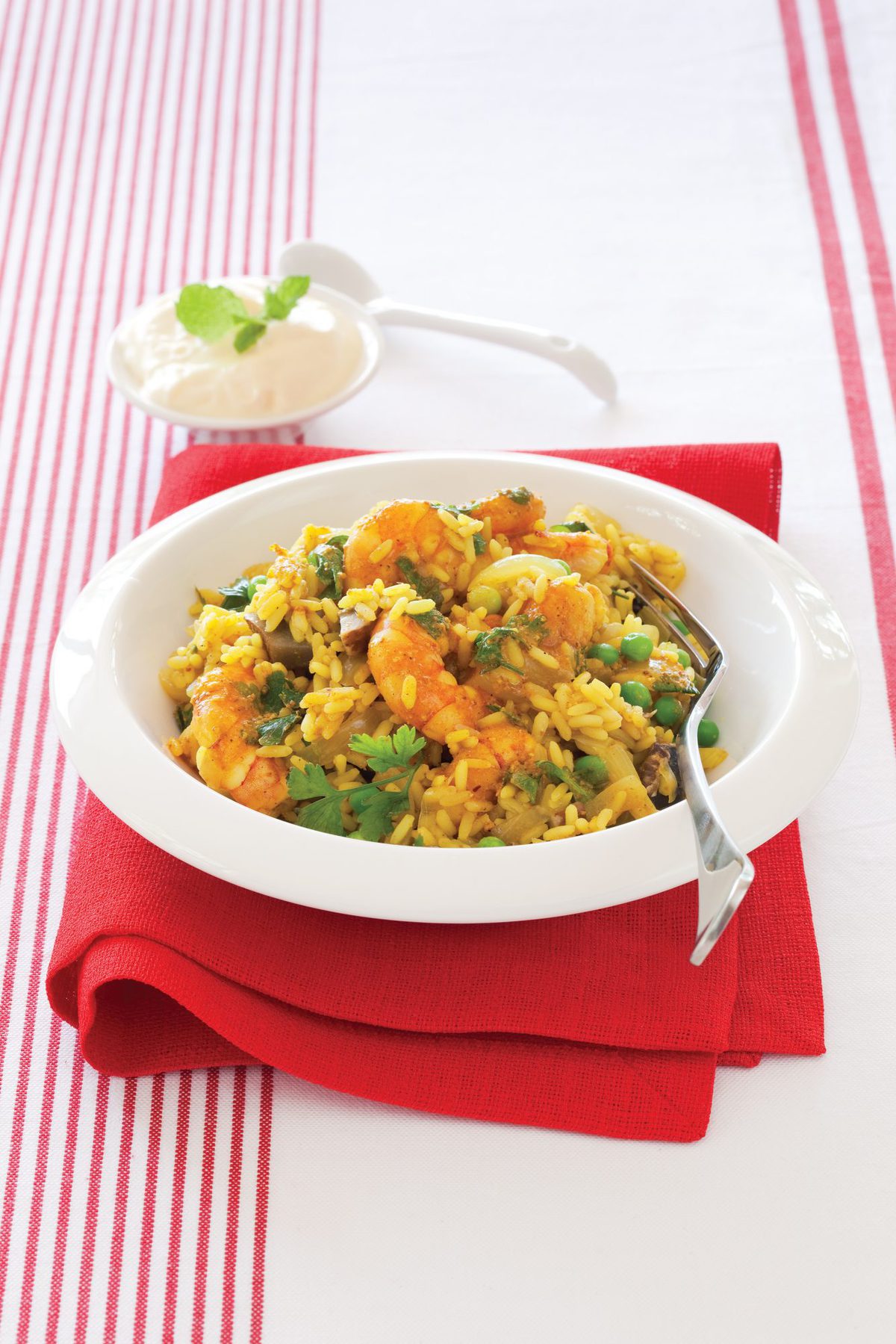 Prawn biryani