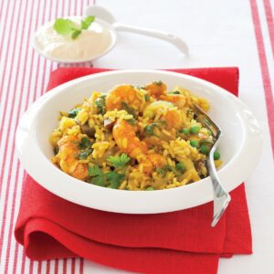 Prawn biryani