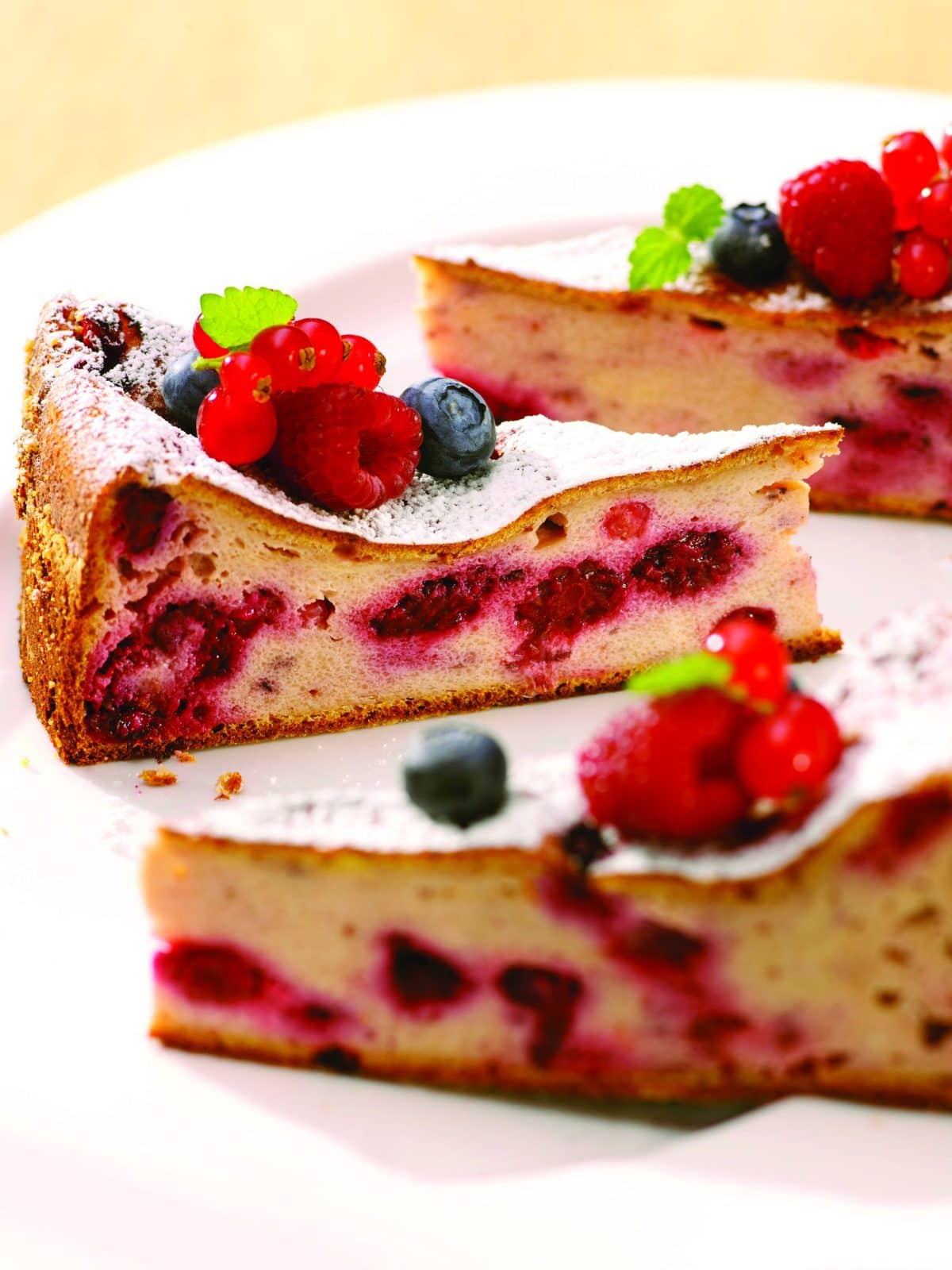 Raspberry and almond cake