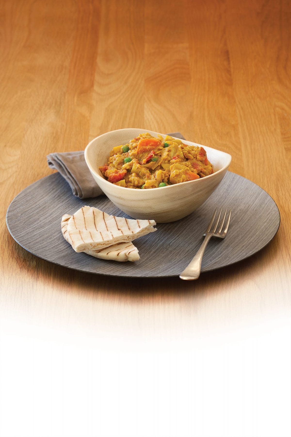 Red lentil and vegetable dhal