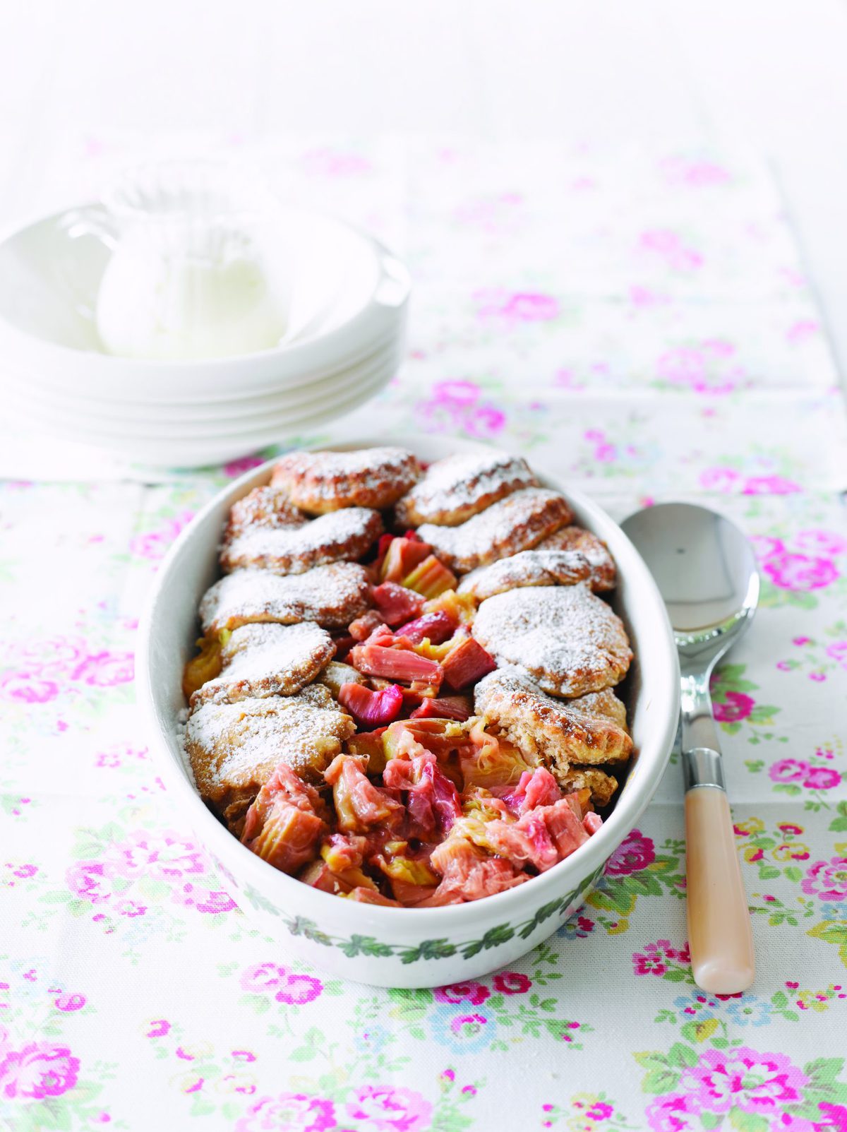 Rhubarb cobbler