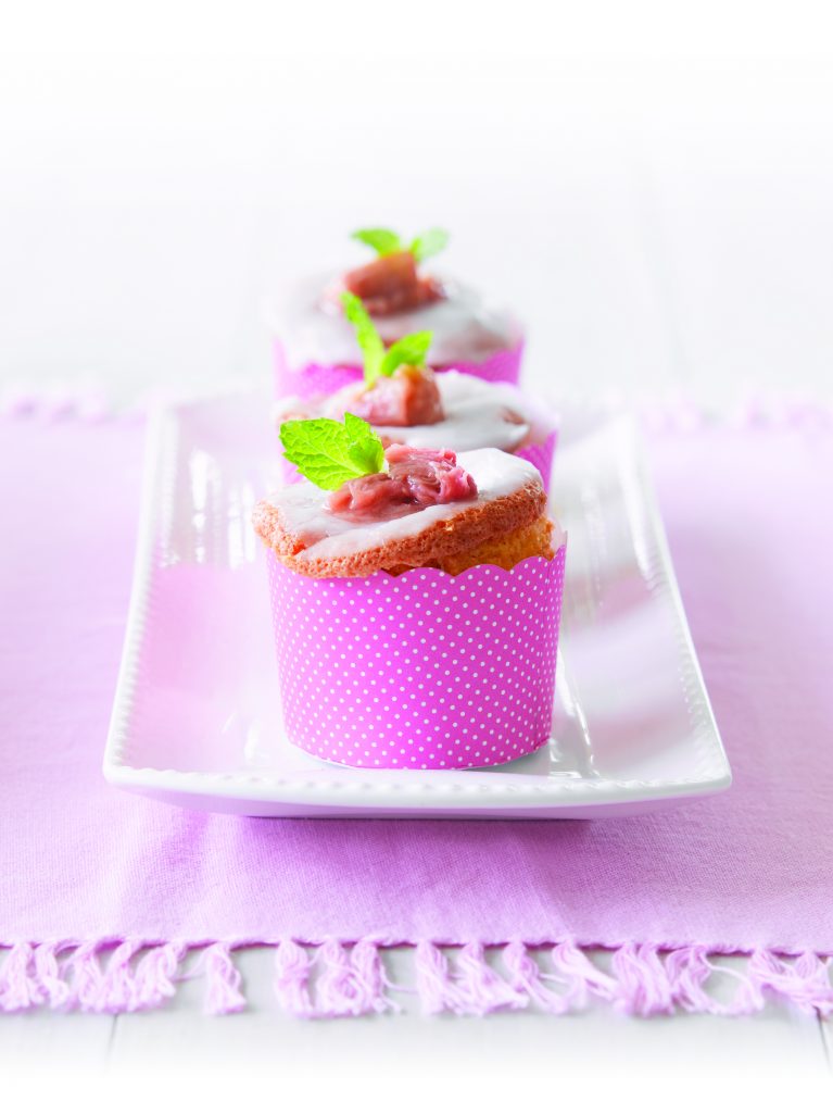 Rhubarb feather cups Rhubarb feather cups