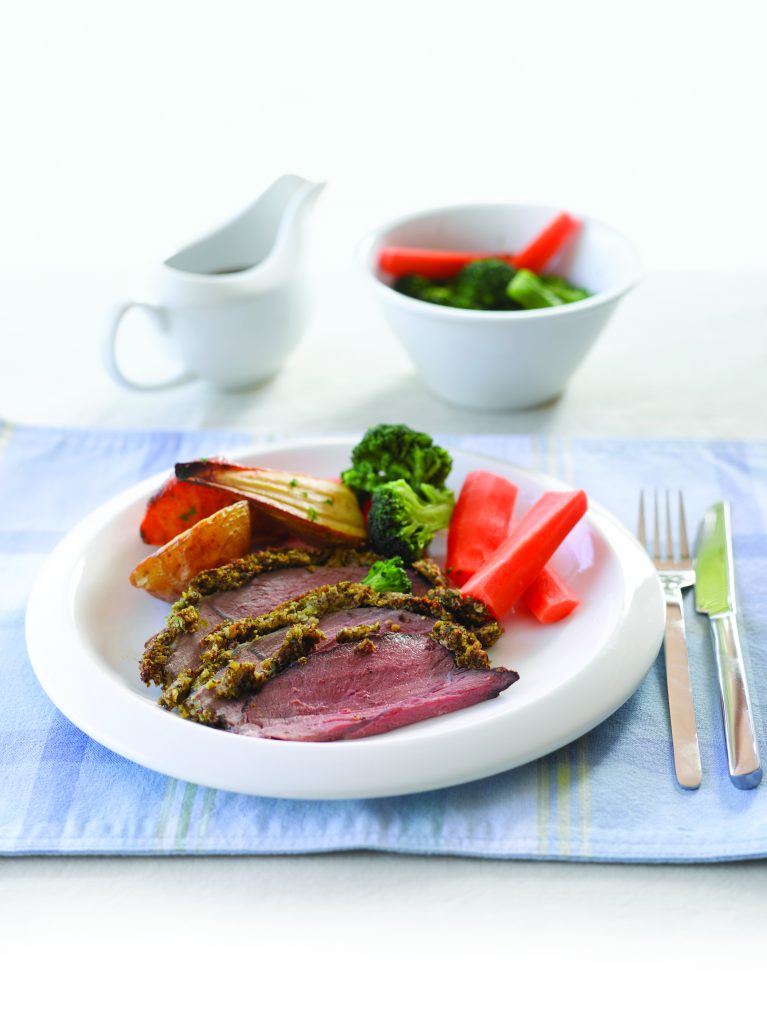 Roast beef with horseradish and herb crust Roast beef with horseradish and herb crust