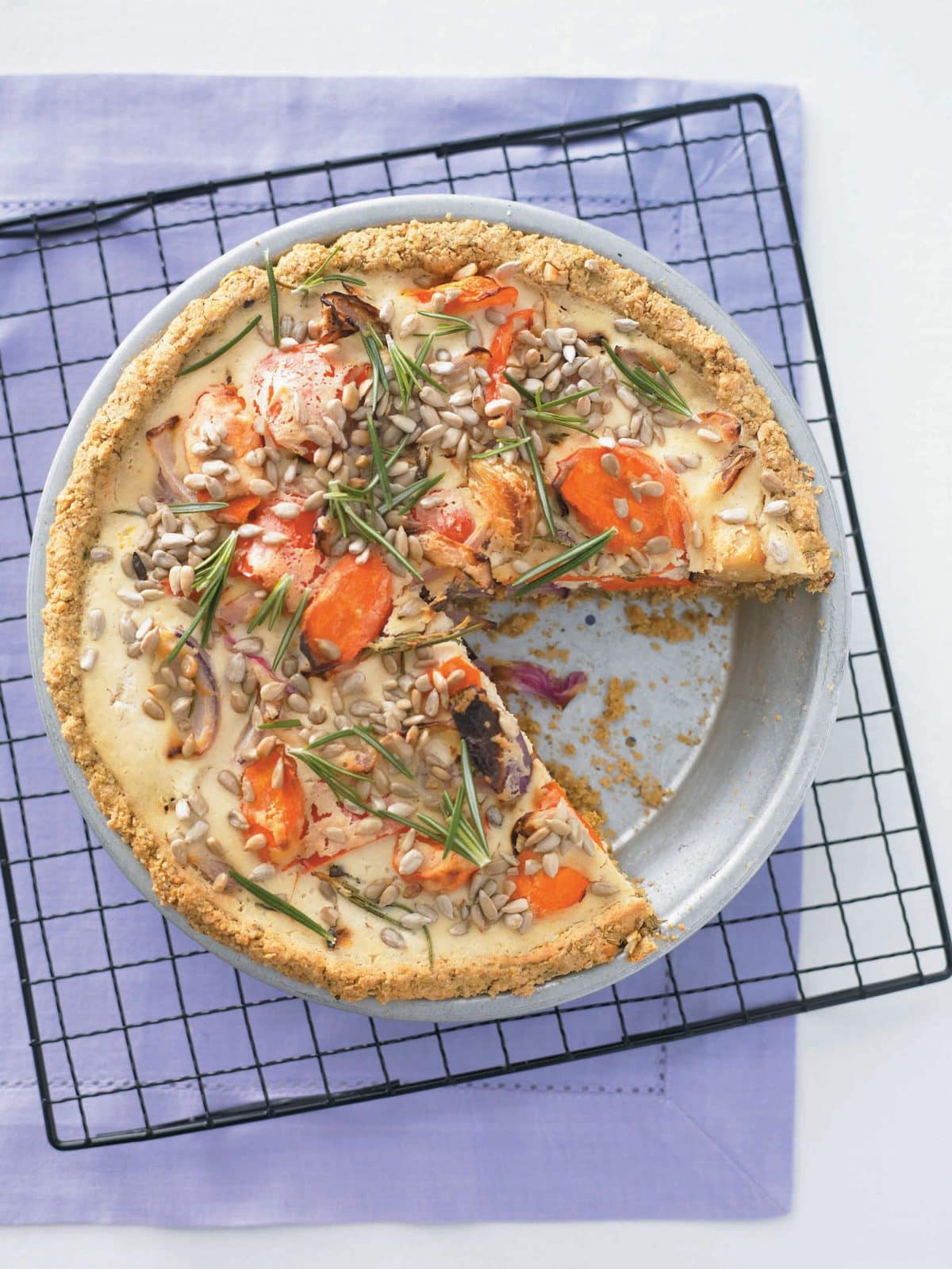 Roasted vegetable tart