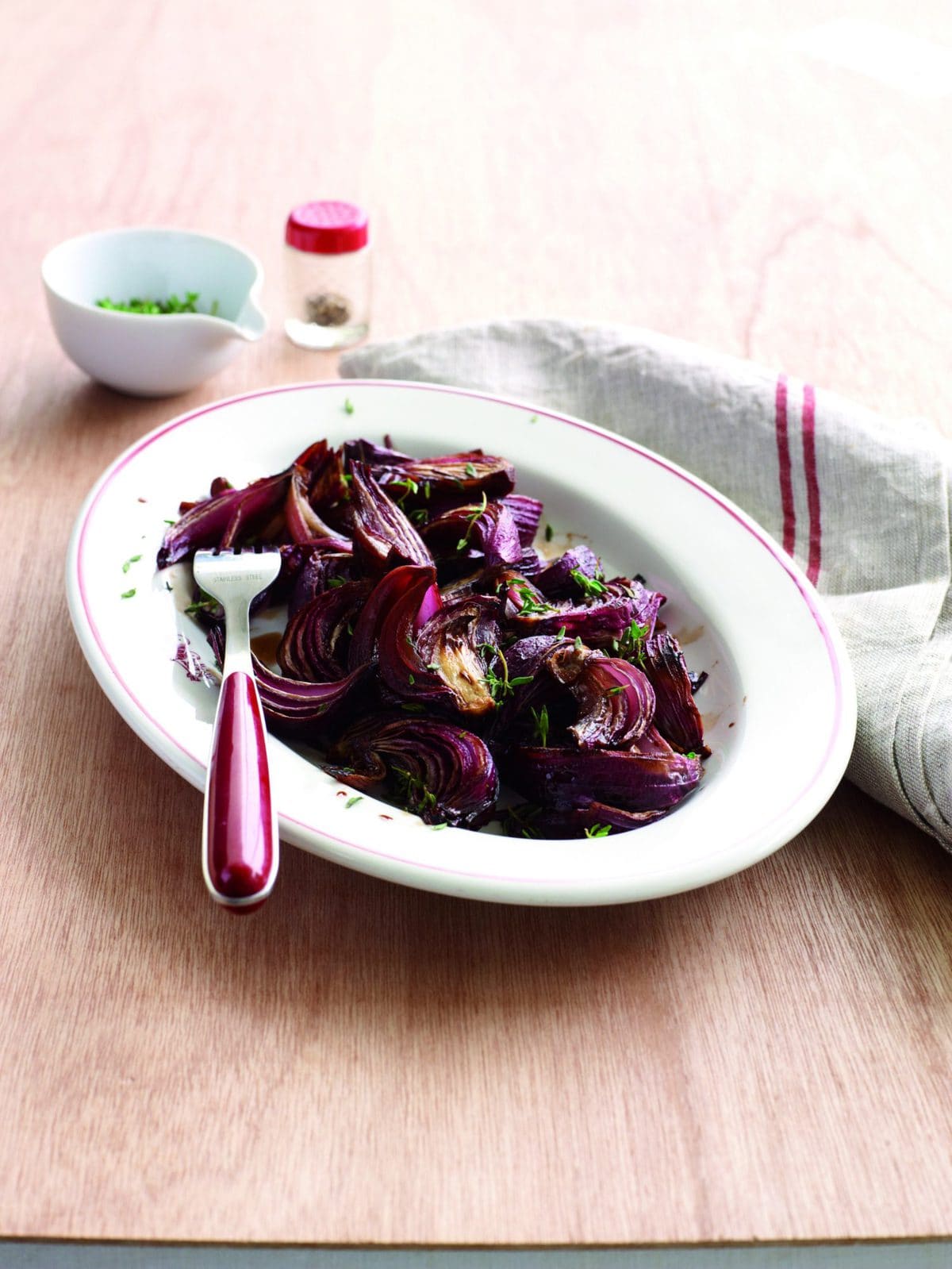 Roasted balsamic thyme onions