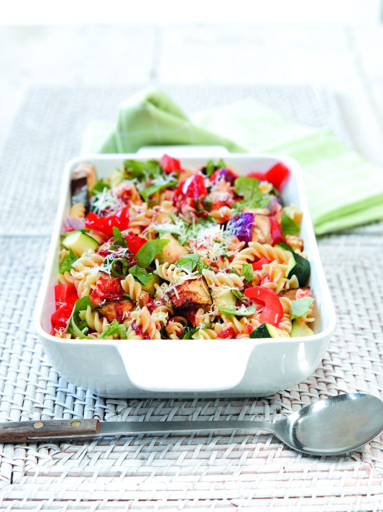 Roasted ratatouille fusilli
