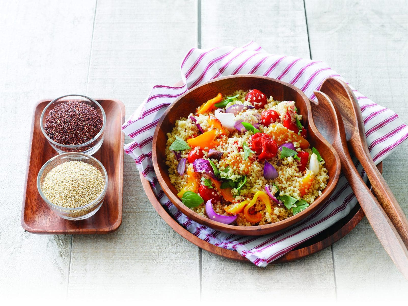 Roasted vegetable quinoa salad