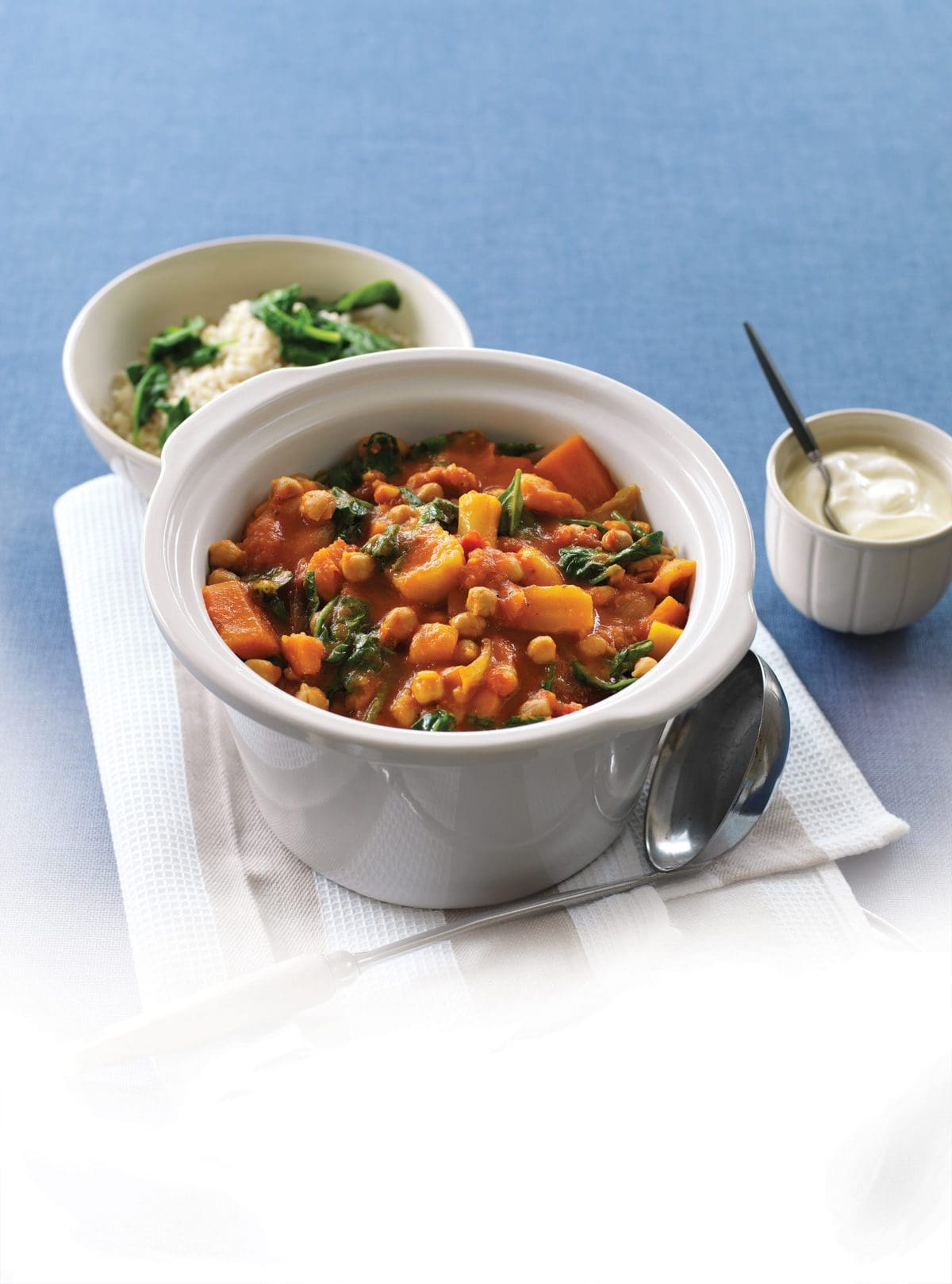 Root vegetable, chickpea and apricot casserole