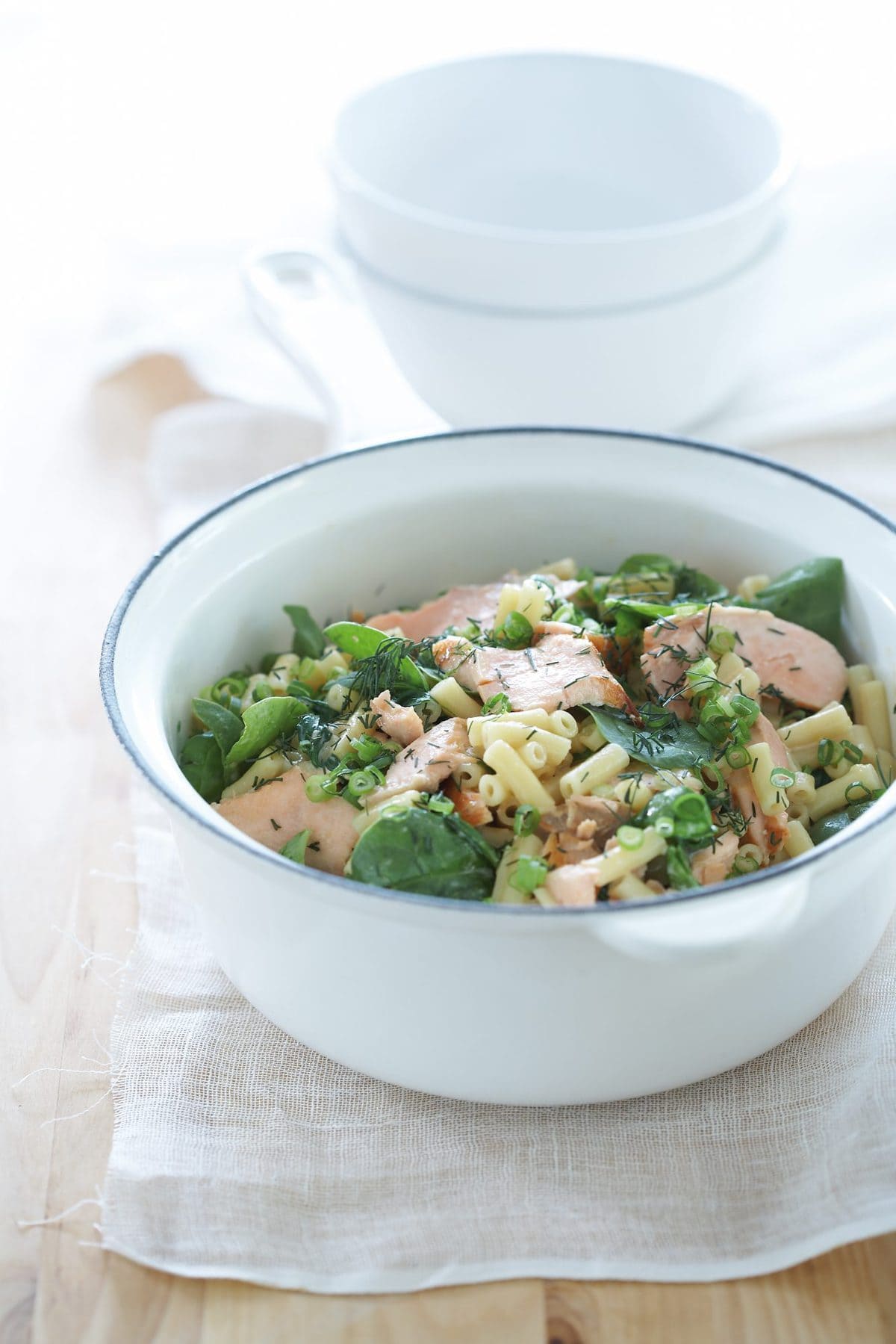 Salmon and dill macaroni