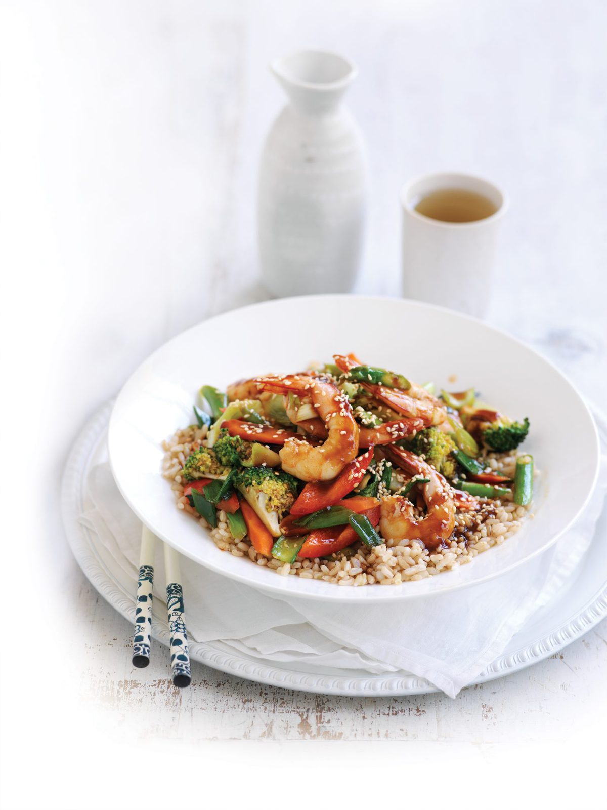 Sesame prawns