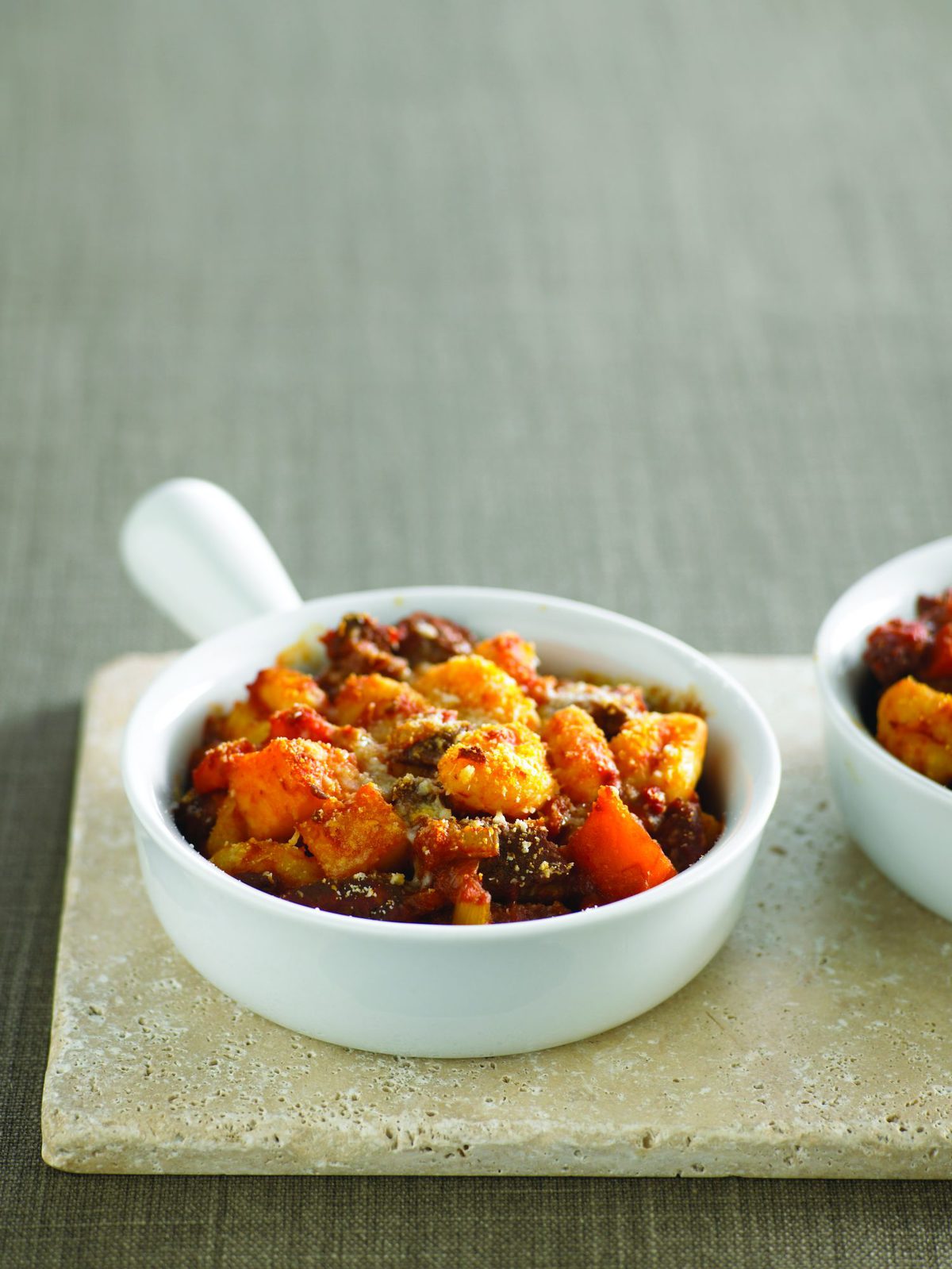 Slow-cooked beef ragout with gnocchi