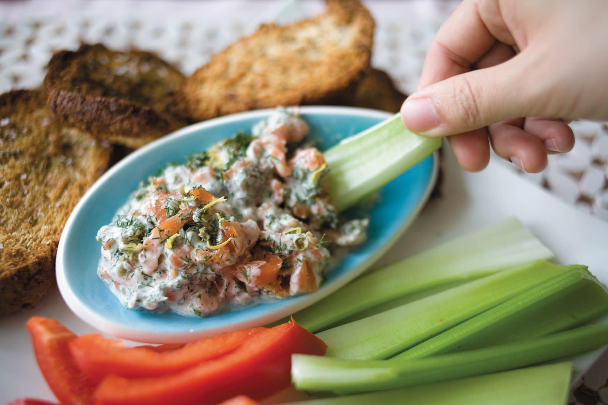 Smoked salmon dip