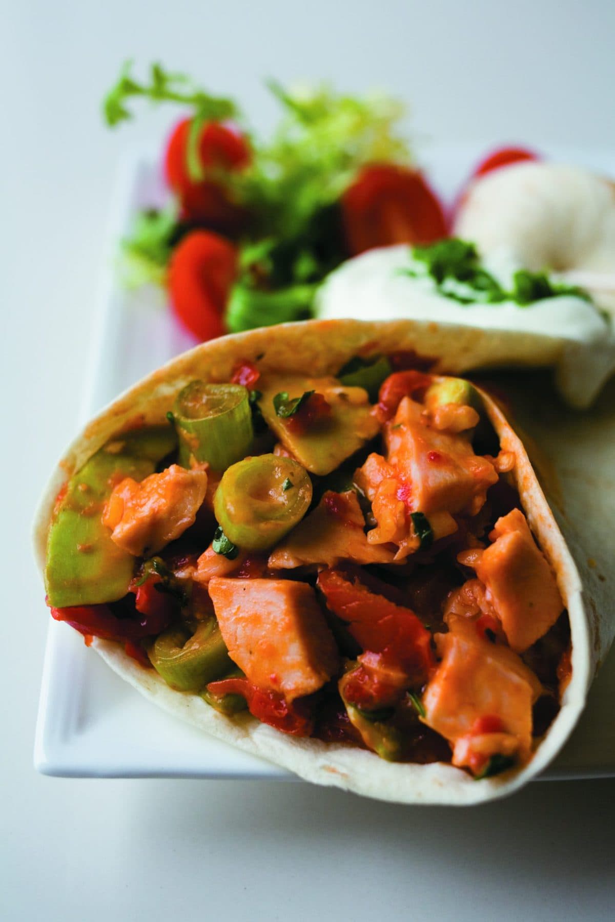 Smoked chicken tortillas
