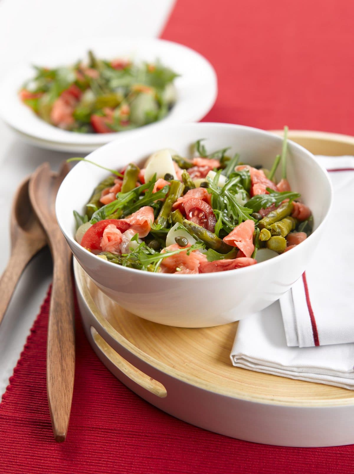 Smoked salmon salad