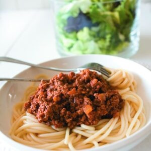 Easy spaghetti bolognese