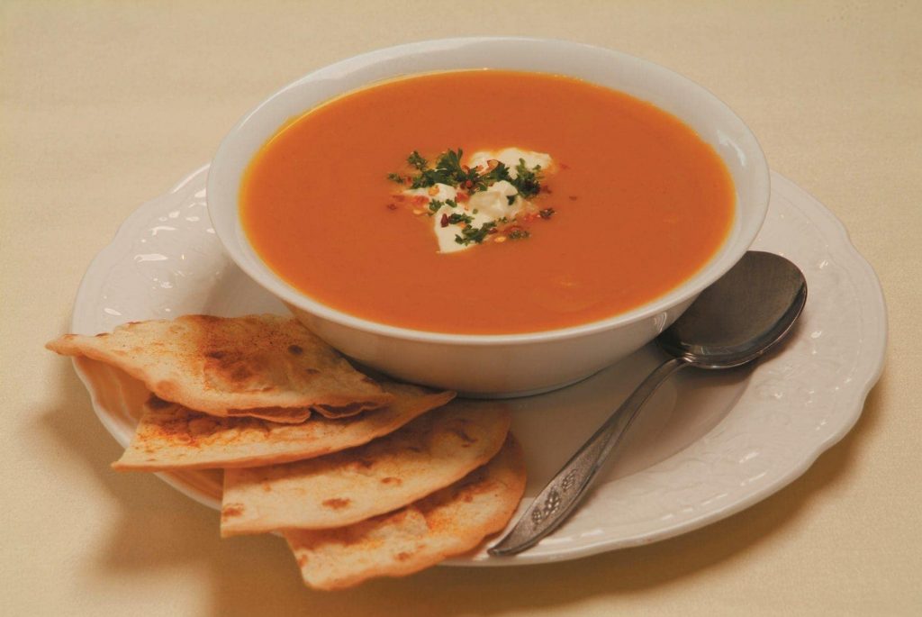 Spiced pumpkin soup